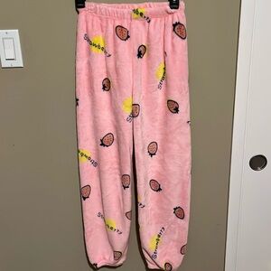 Korean Strawberry Fleece Pants